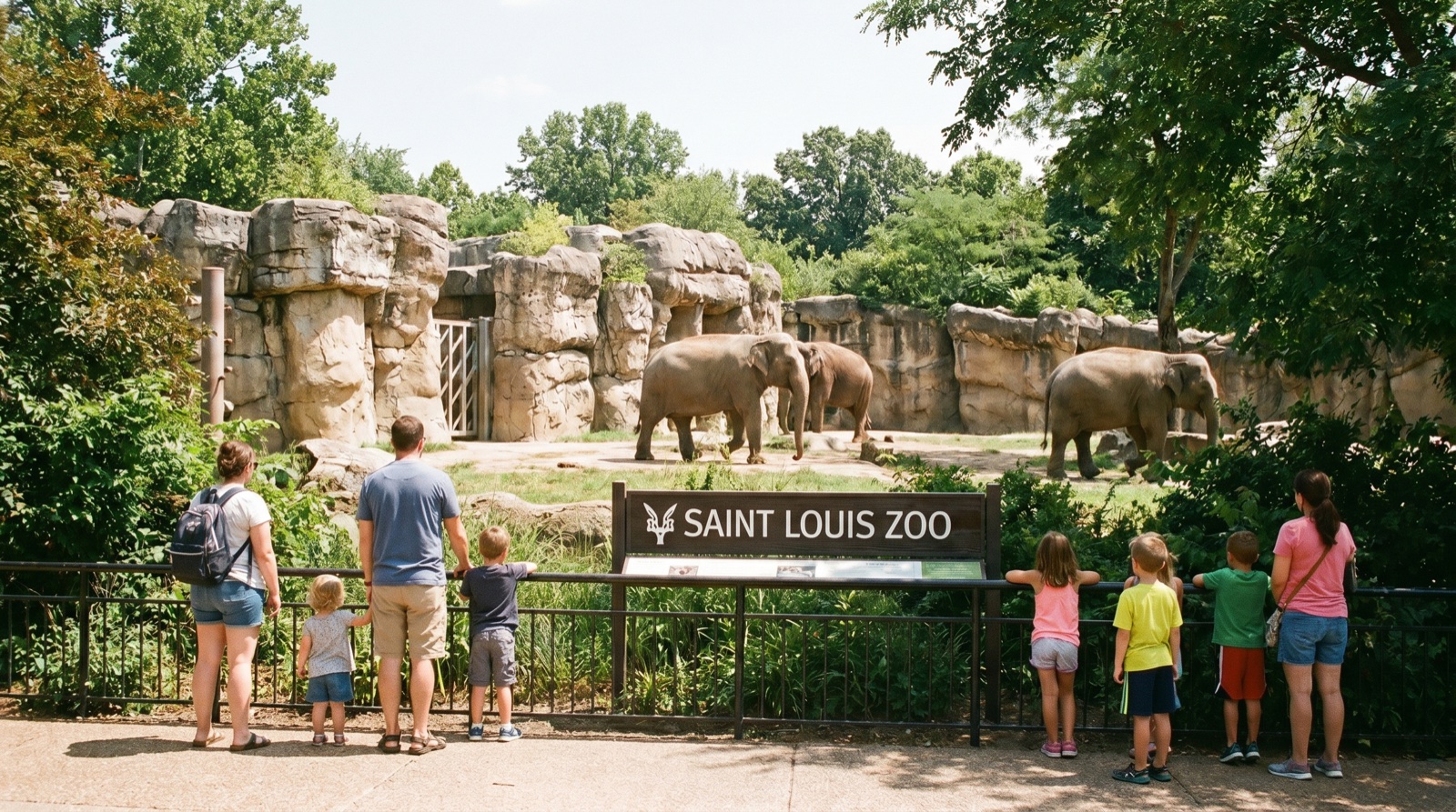 Editorial photograph of St. Louis Zoo in St. Louis