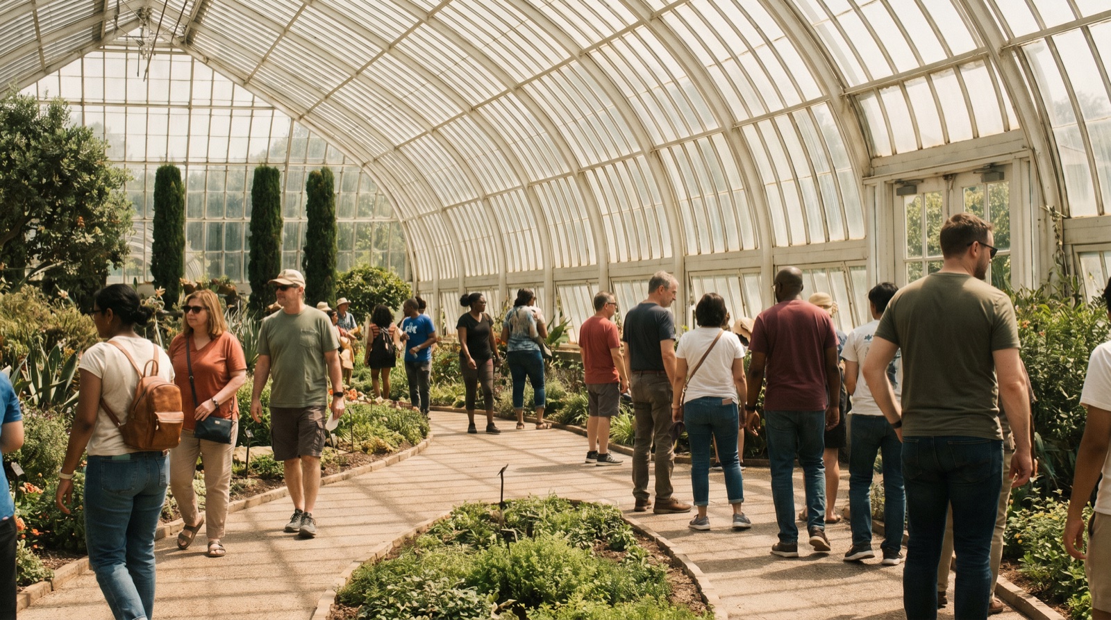 Editorial photograph of Missouri Botanical Garden in St. Louis