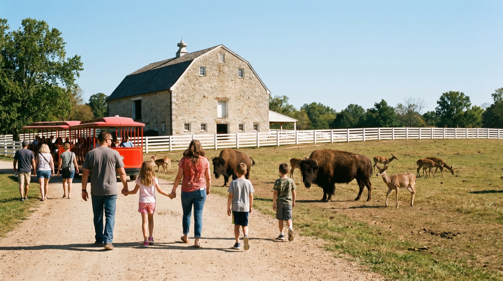 Editorial photograph of Grant's Farm in St. Louis
