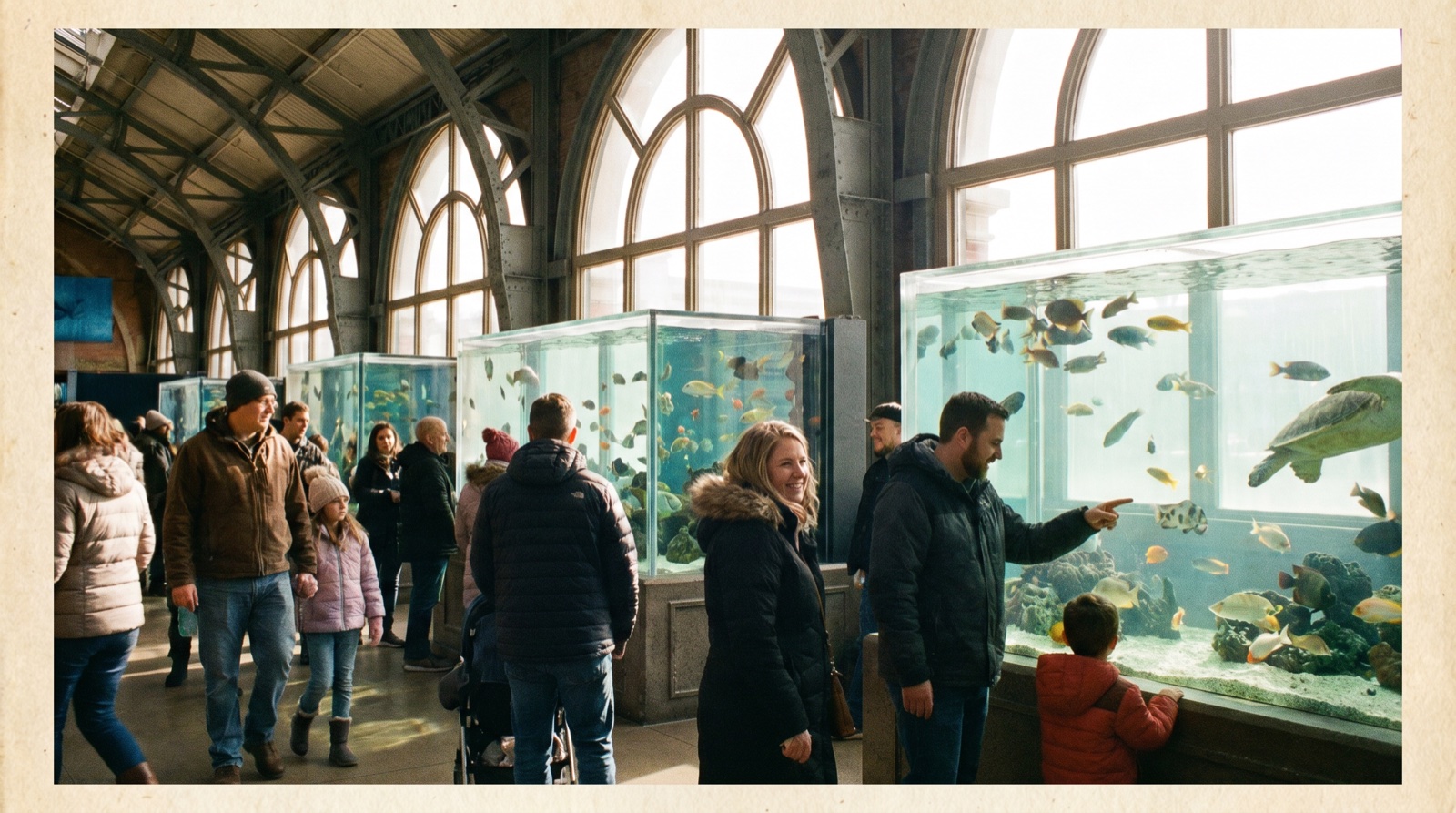 Editorial photograph of World Aquarium at Union Station in St. Louis