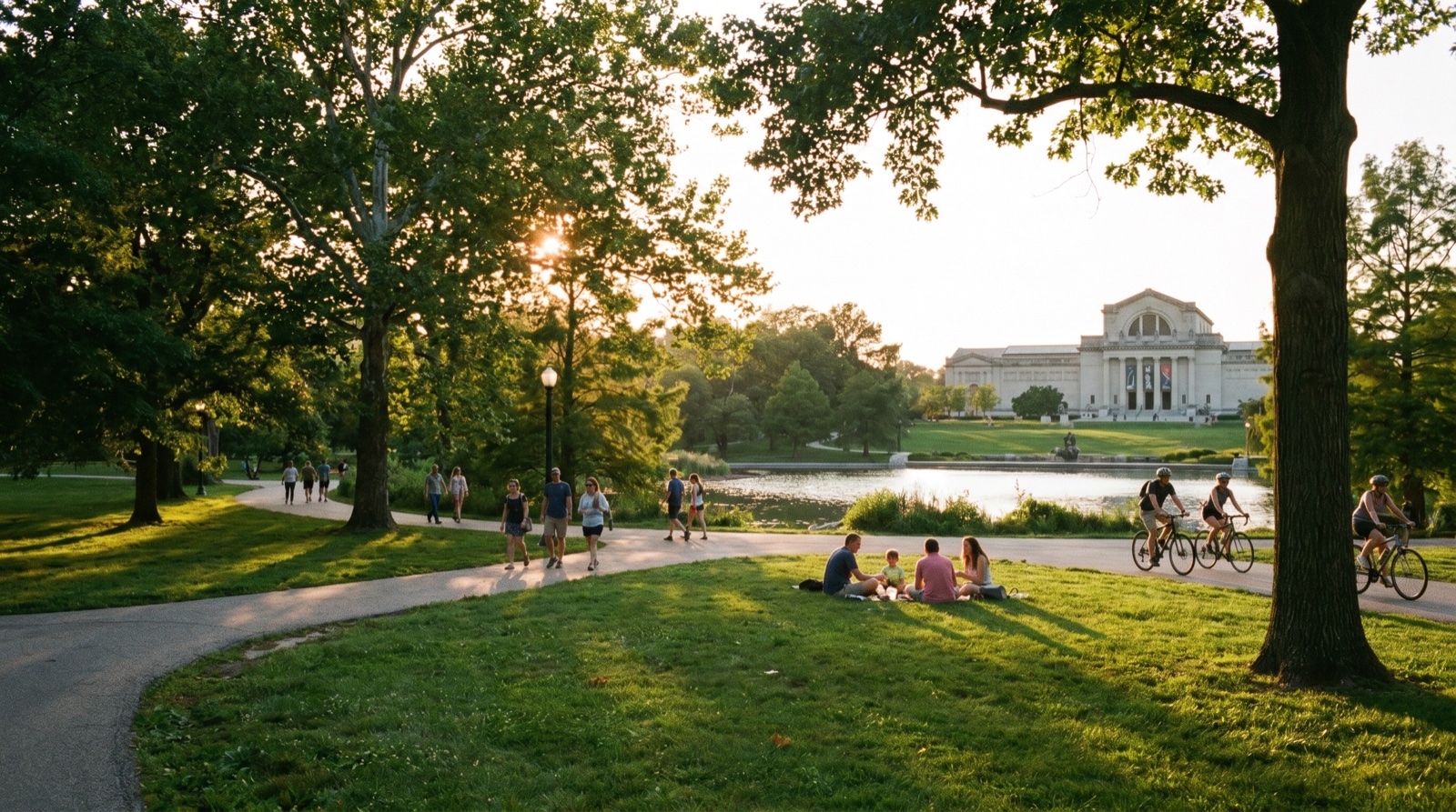 Editorial photograph of Forest Park in St. Louis