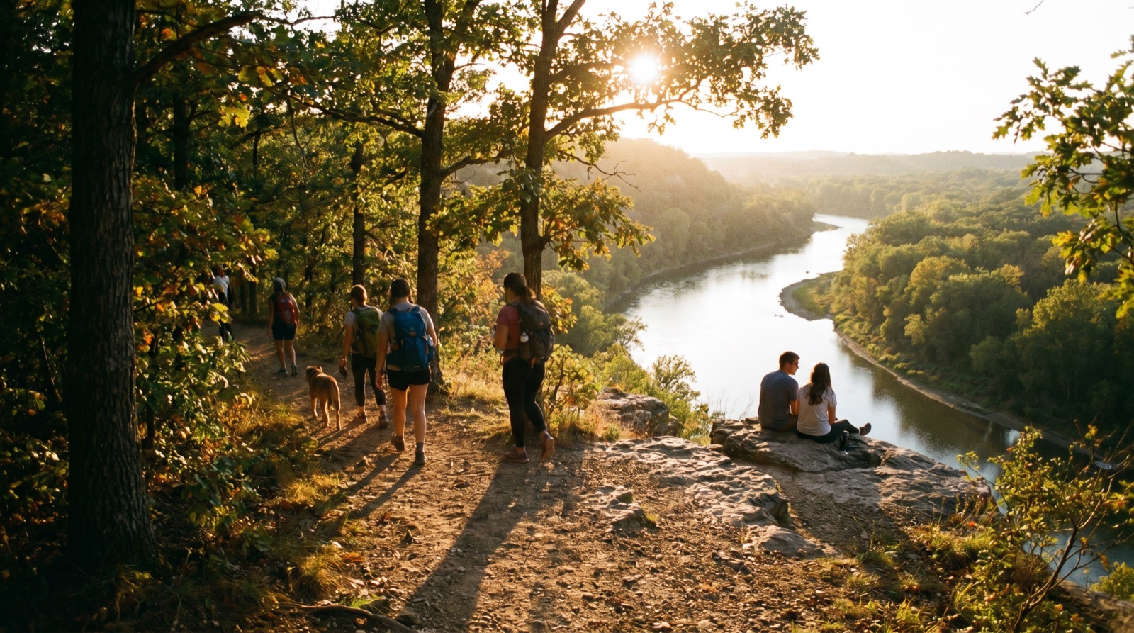 Editorial photograph of Castlewood State Park in St. Louis