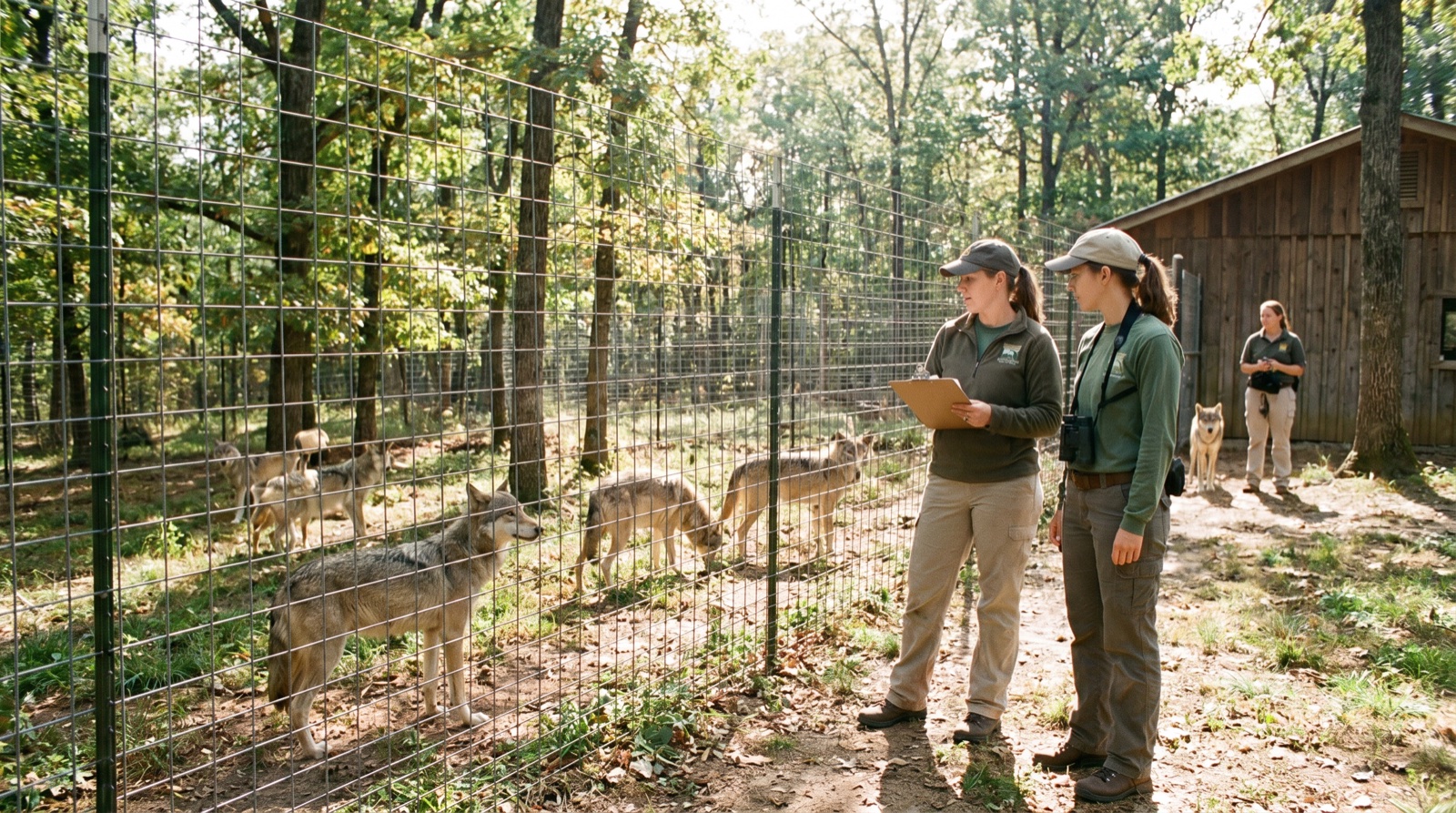 Editorial photograph of Endangered Wolf Center in St. Louis