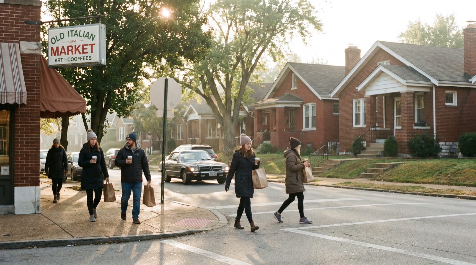 Editorial photograph of The Hill in St. Louis
